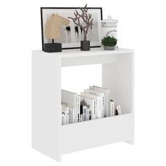 vidaXL Sivupöytä valkoinen 50x26x50 cm lastulevy hinta ja tiedot | Sohvapöydät | hobbyhall.fi