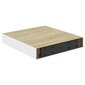 vidaXL Kelluvat seinähyllyt 2 kpl tammi ja valkoinen 23x23,5x3,8cm MDF hinta ja tiedot | Hyllyt | hobbyhall.fi