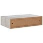 vidaXL Seinälaatikkohylly betoninharmaa 40x23,5x10 cm MDF hinta ja tiedot | Hyllyt | hobbyhall.fi