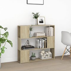 vidaXL Kirjahylly/tilanjakaja Sonoma-tammi 100x24x94 cm hinta ja tiedot | Hyllyt | hobbyhall.fi