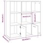 vidaXL Kirjahylly ruskea tammi 98x30x98 cm hinta ja tiedot | Hyllyt | hobbyhall.fi