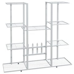 vidaXL Kukkateline 94,5x25x89 cm valkoinen rauta hinta ja tiedot | Kukkatelineet ja kukkapöydät | hobbyhall.fi