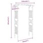 vidaXL Ruusukaari bambu 118x40x187 cm hinta ja tiedot | Puutarhakoristeet | hobbyhall.fi