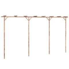 vidaXL Pergola bambu 385x40x205 cm hinta ja tiedot | Puutarhakoristeet | hobbyhall.fi