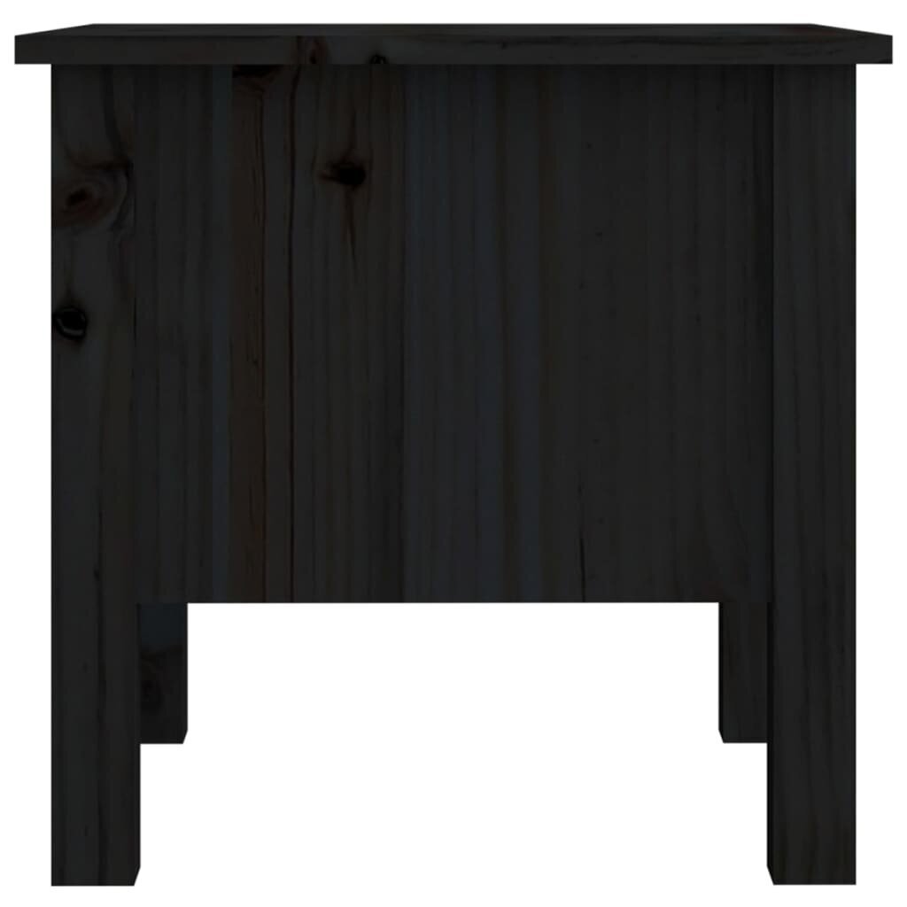 vidaXL Sivupöydät 2 kpl musta 40x40x39 cm täysi mänty hinta ja tiedot | Sohvapöydät | hobbyhall.fi