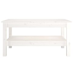 vidaXL Sohvapöytä valkoinen 80x50x40 cm täysi mänty hinta ja tiedot | Sohvapöydät | hobbyhall.fi