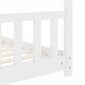 vidaXL Lasten sängynrunko valkoinen täysi mänty 70x140 cm hinta ja tiedot | Lastensängyt | hobbyhall.fi