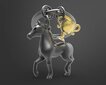 Horse Black and Trophy Gold avaimenperä, meta[l]morfoosi, MTM235-01 hinta ja tiedot | Hauskat avaimenperät | hobbyhall.fi