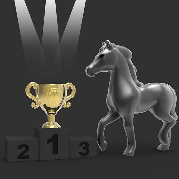 Horse Black and Trophy Gold avaimenperä, meta[l]morfoosi, MTM235-01 hinta ja tiedot | Hauskat avaimenperät | hobbyhall.fi