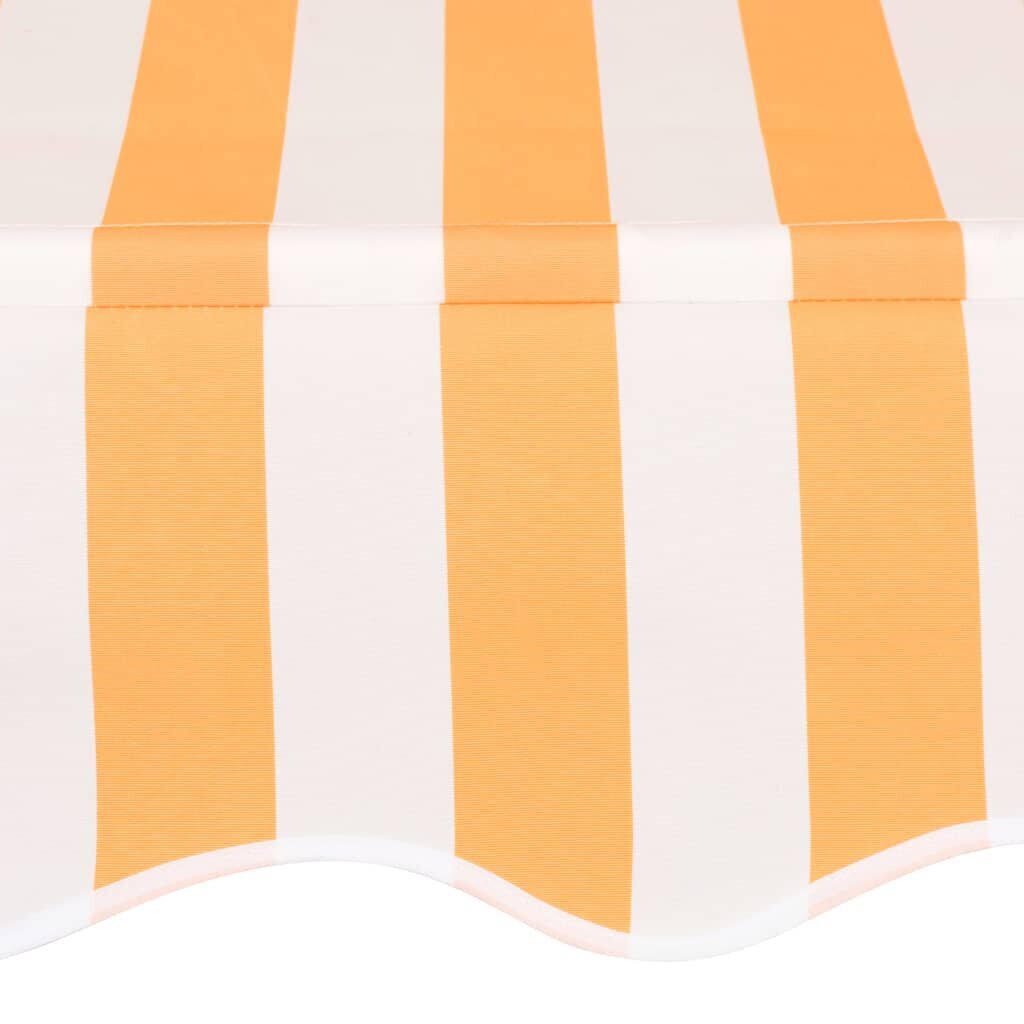 vidaXL Sisäänkelattava markiisi 250 cm oranssivalkoiset raidat hinta ja tiedot | Aurinkovarjot ja markiisit | hobbyhall.fi