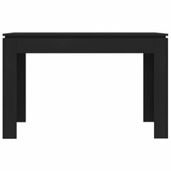 vidaXL Ruokapöytä musta 120x60x76 cm lastulevy hinta ja tiedot | Ruokapöydät | hobbyhall.fi