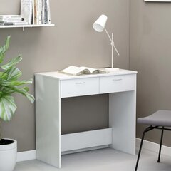 vidaXL Työpöytä valkoinen 80x40x75 cm lastulevy hinta ja tiedot | Tietokonepöydät ja työpöydät | hobbyhall.fi