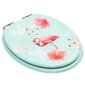 vidaXL WC-istuimet soft close -kansilla 2 kpl MDF flamingokuosi hinta ja tiedot | WC-istuimen lisätarvikkeet | hobbyhall.fi