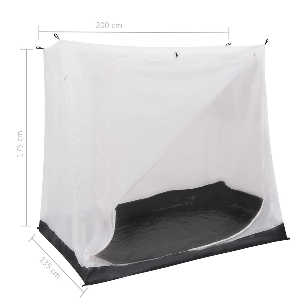 vidaXL Universaali sisäteltta harmaa 200x135x175 cm hinta ja tiedot | Teltat | hobbyhall.fi