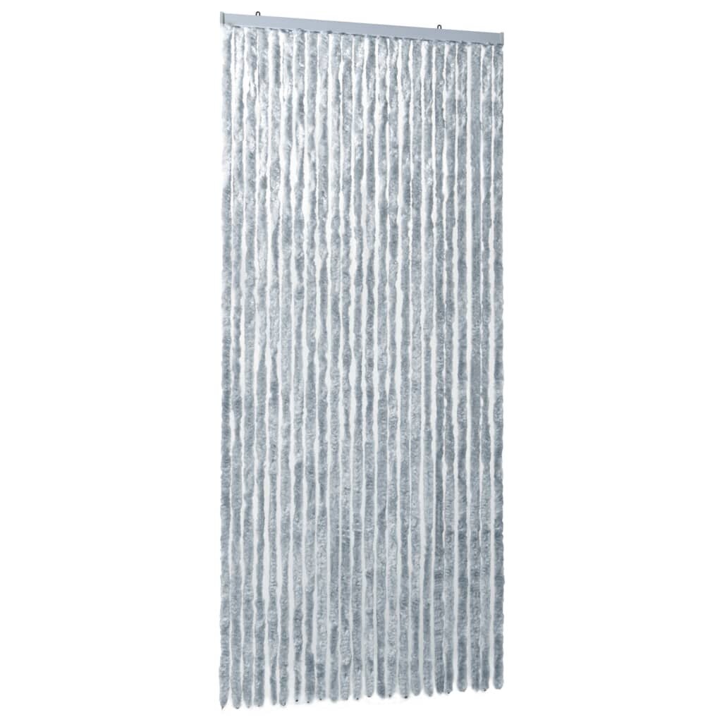 vidaXL Hyönteisverho valkoinen ja harmaa 100x220 cm Chenille hinta ja tiedot | Hyttysverkot | hobbyhall.fi