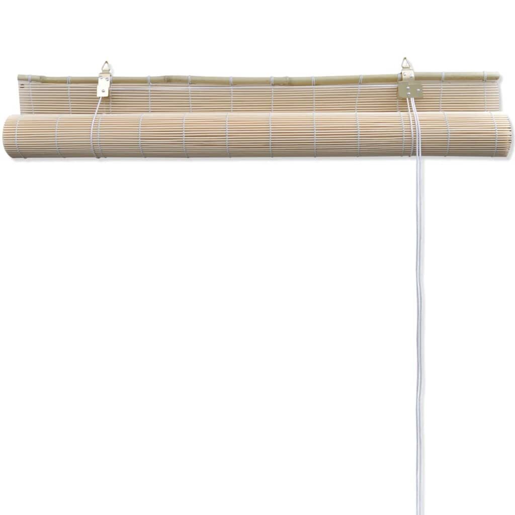 vidaXL Luonnolliset bambu rullaverhot 4 kpl 120x160 cm hinta ja tiedot | Kaihtimet | hobbyhall.fi