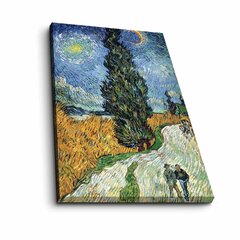 Taulu Estrada com cipreste e estrela (Vincent Van Gogh) hinta ja tiedot | Taulut | hobbyhall.fi