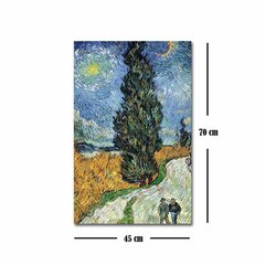 Taulu Estrada com cipreste e estrela (Vincent Van Gogh) hinta ja tiedot | Taulut | hobbyhall.fi