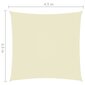 vidaXL Aurinkopurje Oxford-kangas neliö 4,5x4,5 m kerma hinta ja tiedot | Aurinkovarjot ja markiisit | hobbyhall.fi