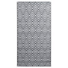 vidaXL Ulkomatto mustavalkoinen 120x180 cm PP hinta ja tiedot | Isot matot | hobbyhall.fi