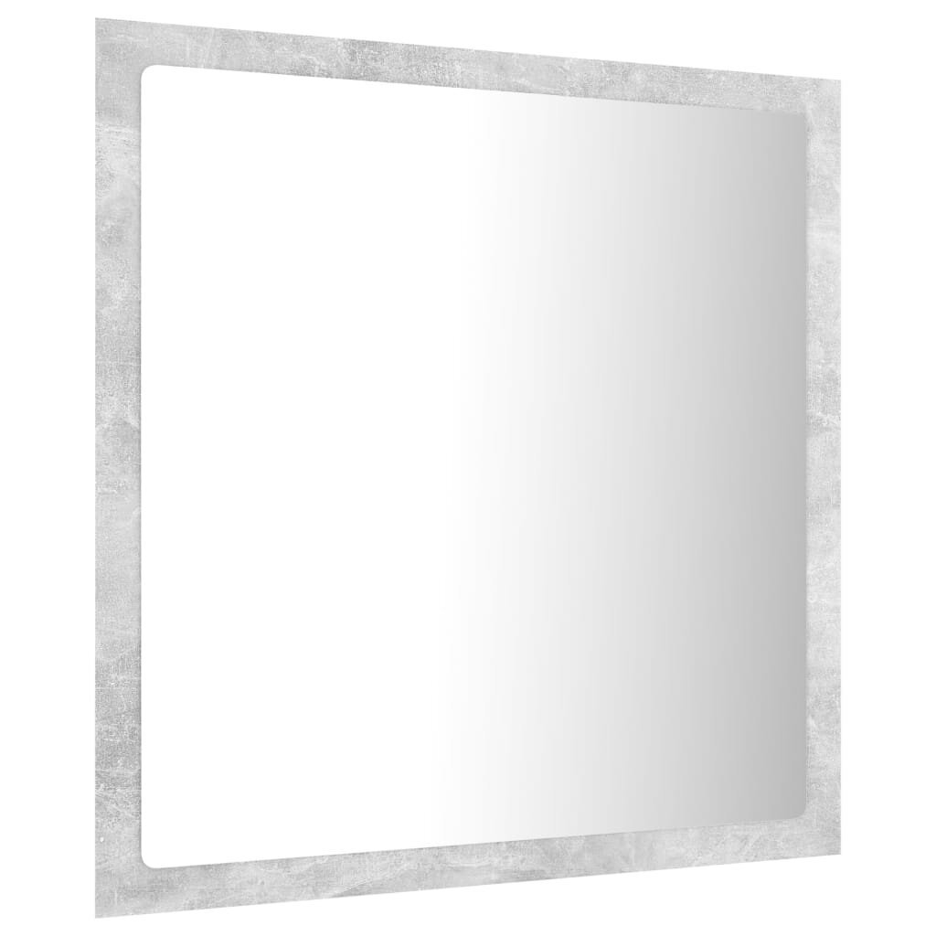 vidaXL LED-kylpyhuonepeili betoninharmaa 40x8,5x37 cm akryyli hinta ja tiedot | Kylpyhuonepeilit | hobbyhall.fi