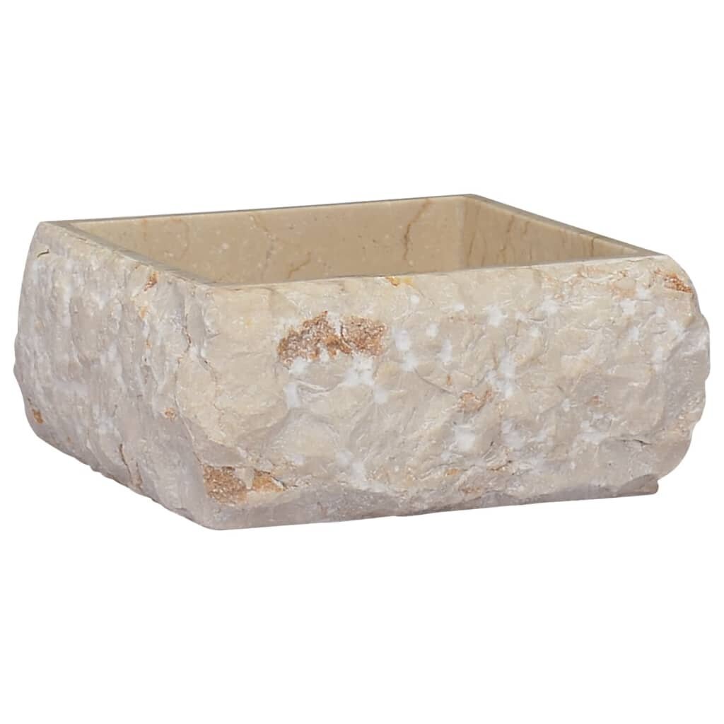 vidaXL Pesuallas kerma 30x30x13 cm marmori hinta ja tiedot | Pesualtaat | hobbyhall.fi