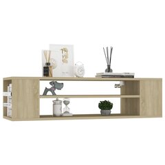 vidaXL Seinäkiinnitettävä TV-taso Sonoma-tammi 100x30x26,5 cm levy hinta ja tiedot | TV-tasot | hobbyhall.fi