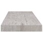 vidaXL Kelluvat seinähyllyt 2 kpl betoninharmaa 60x23,5x3,8 cm MDF hinta ja tiedot | Hyllyt | hobbyhall.fi