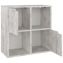 vidaXL Kirjahylly betoni 60x27,5x59,5 cm lastulevy hinta ja tiedot | Hyllyt | hobbyhall.fi