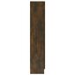 vidaXL Vitriinikaappi savutammi 82,5x30,5x150 cm tekninen puu hinta ja tiedot | Hyllyt | hobbyhall.fi