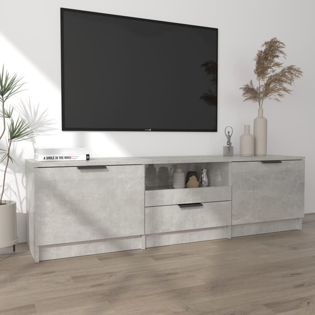 vidaXL TV-taso betoninharmaa 140x35x40 cm tekninen puu hinta ja tiedot | TV-tasot | hobbyhall.fi