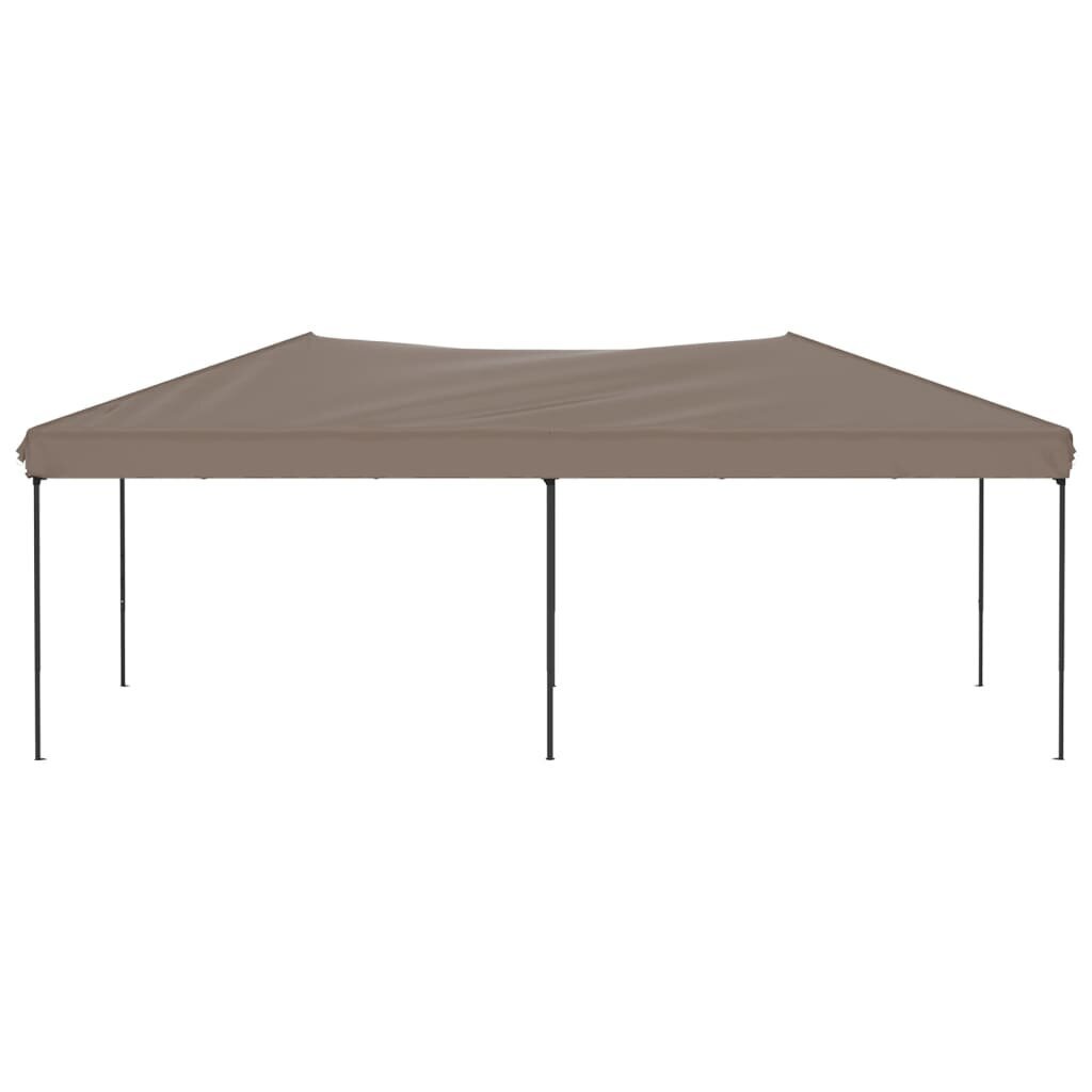 vidaXL Kokoontaittuva juhlateltta taupe 3x6 m hinta ja tiedot | Puutarhapaviljongit | hobbyhall.fi