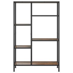 vidaXL Kirjahylly 80x30x120 cm teräs ja tekninen puu hinta ja tiedot | Hyllyt | hobbyhall.fi