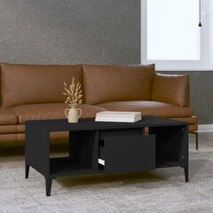 vidaXL Sohvapöytä musta 90x50x36,5 cm tekninen puu hinta ja tiedot | Sohvapöydät | hobbyhall.fi