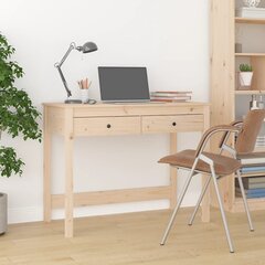 vidaXL Työpöytä laatikoilla 100x50x78 cm täysi mänty hinta ja tiedot | Tietokonepöydät ja työpöydät | hobbyhall.fi