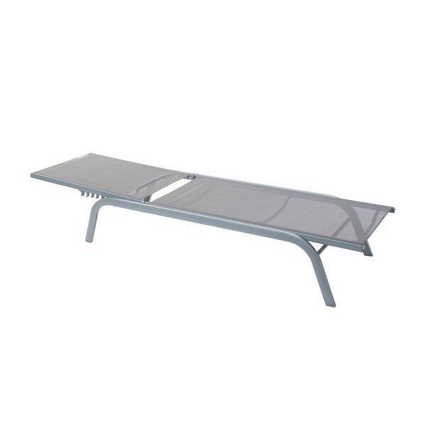 Aurinkotuoli DKD Home Decor kallistuva Gris Oscuro PVC Alumiini (191 x 58 x 98 cm) hinta ja tiedot | Puutarhakalusteet | hobbyhall.fi