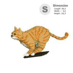 Rakennussetti Jekca, ST19CA18-M01, Oranssit Tabby Cats, 1950 kpl hinta ja tiedot | LEGOT ja rakennuslelut | hobbyhall.fi