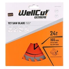 Sahanterä 165 mm Wellcut WC-C1652024 hinta ja tiedot | Käsityökalut | hobbyhall.fi