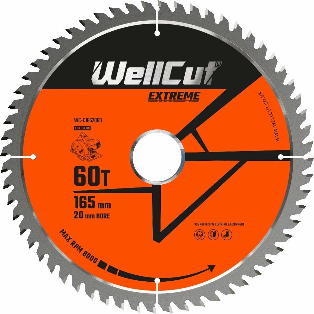 Sahanterä 165 mm Wellcut WC-C1652060 hinta ja tiedot | Käsityökalut | hobbyhall.fi