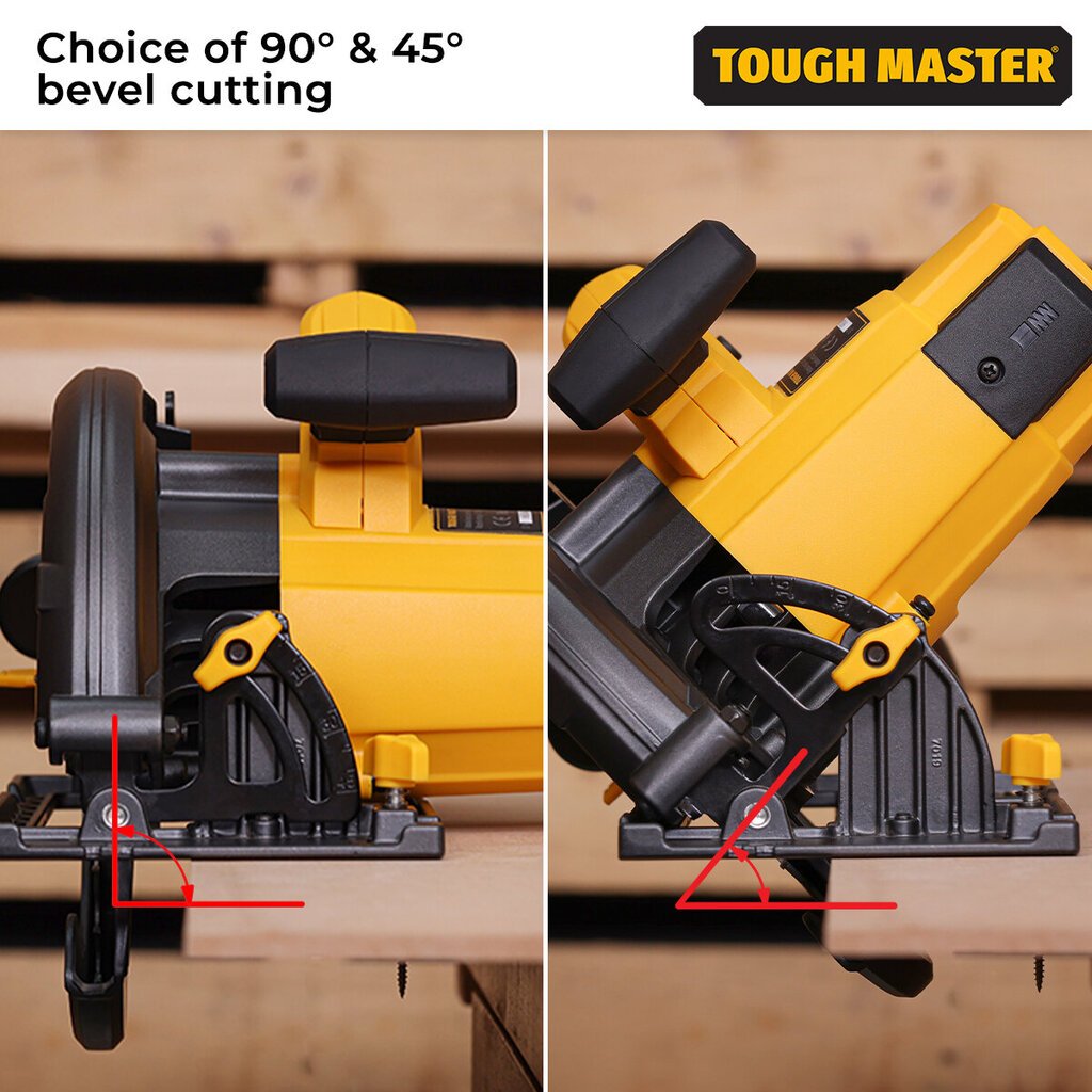 Akkupyörösaha 1400 W, 5000 aps/min Tough Master® TM-CS185 hinta ja tiedot | Sahat ja sirkkelit | hobbyhall.fi