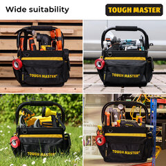 Työkalulaukku 30x30x37cm Tough Master TM-TB10 hinta ja tiedot | Työkalupakit ja muu työkalujen säilytys | hobbyhall.fi