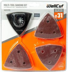 Monitoimityökalun hiontapakkaus 31pkl. WellCut® WC-MTS3 hinta ja tiedot | Käsityökalut | hobbyhall.fi