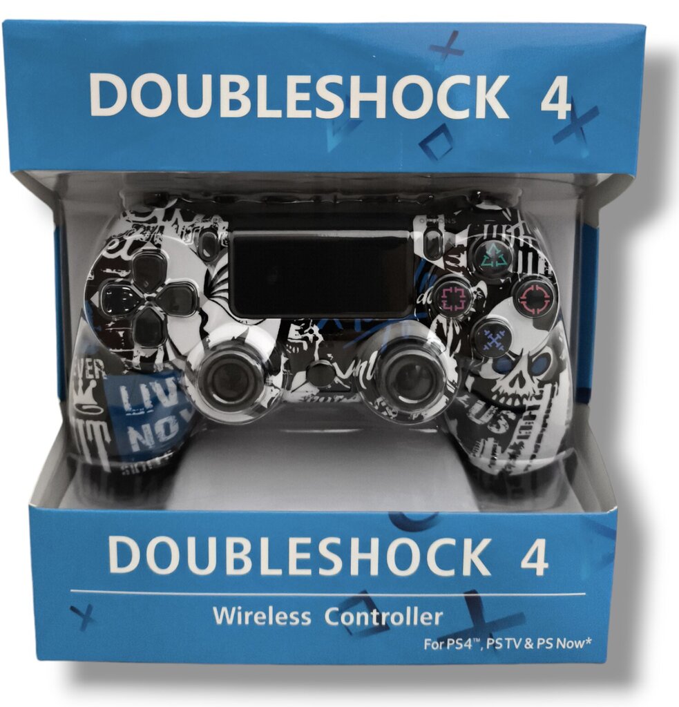 Play RE PlayStation 4 Doubleshock 4 V2 (PS4 /PC/PS5 / Android / iOS) hinta ja tiedot | Ohjaimet ja lisätarvikkeet | hobbyhall.fi