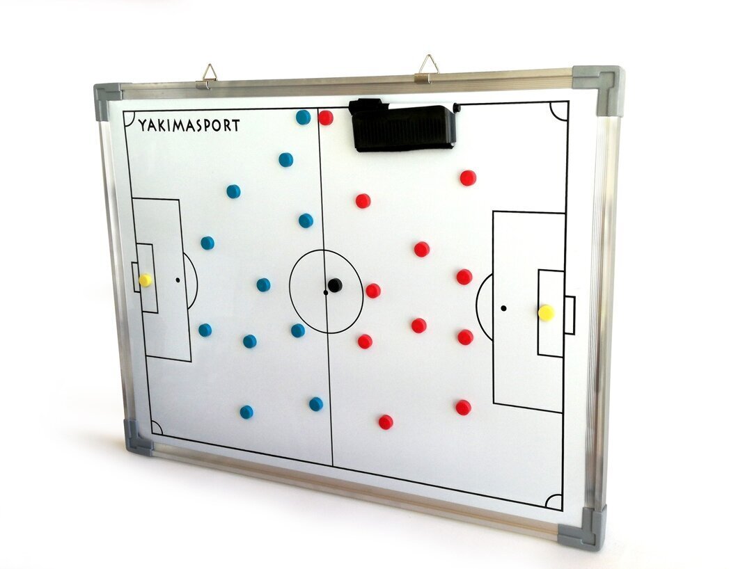 Taktinen jalkapallo-ohjaajalauta YakimaSport, 45x60 cm hinta ja tiedot | Jalkapallovaatteet ja -varusteet | hobbyhall.fi