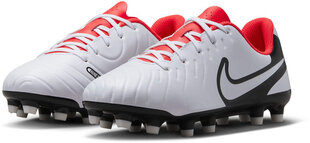 Nike Jalkineet Jr Legend 10 Club Fg/Mg White DV4352 100 DV4352 100/5 hinta ja tiedot | Jalkapallokengät | hobbyhall.fi