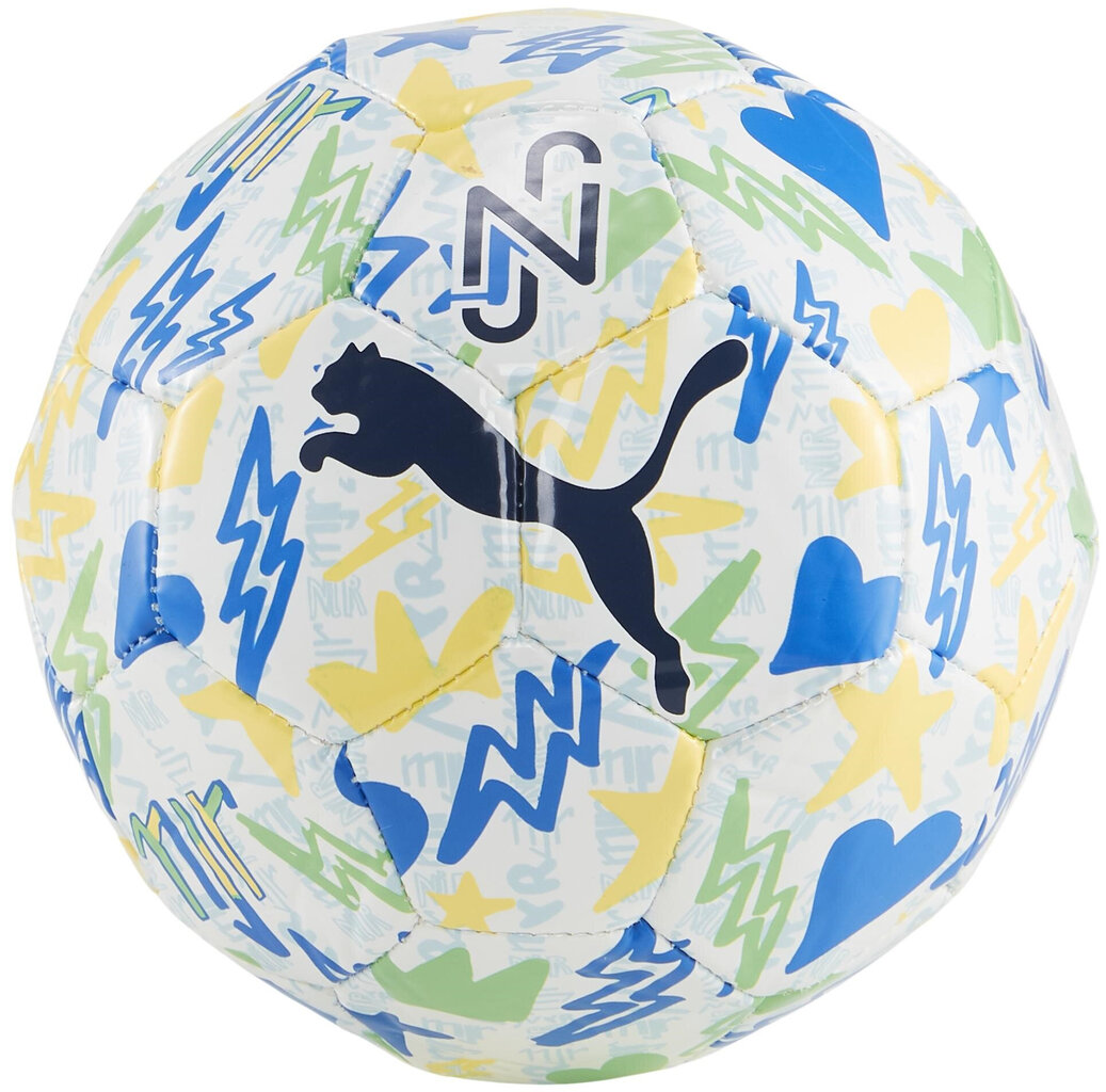 Puma Jalkapallo Neymar Jr Graphic White Colored 084141 01/MINI hinta ja tiedot | Jalkapallot | hobbyhall.fi