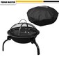 Kannettava hiiligrilli, BBQ 45cm Tough Master® TM-FPR17 hinta ja tiedot | Grillit | hobbyhall.fi