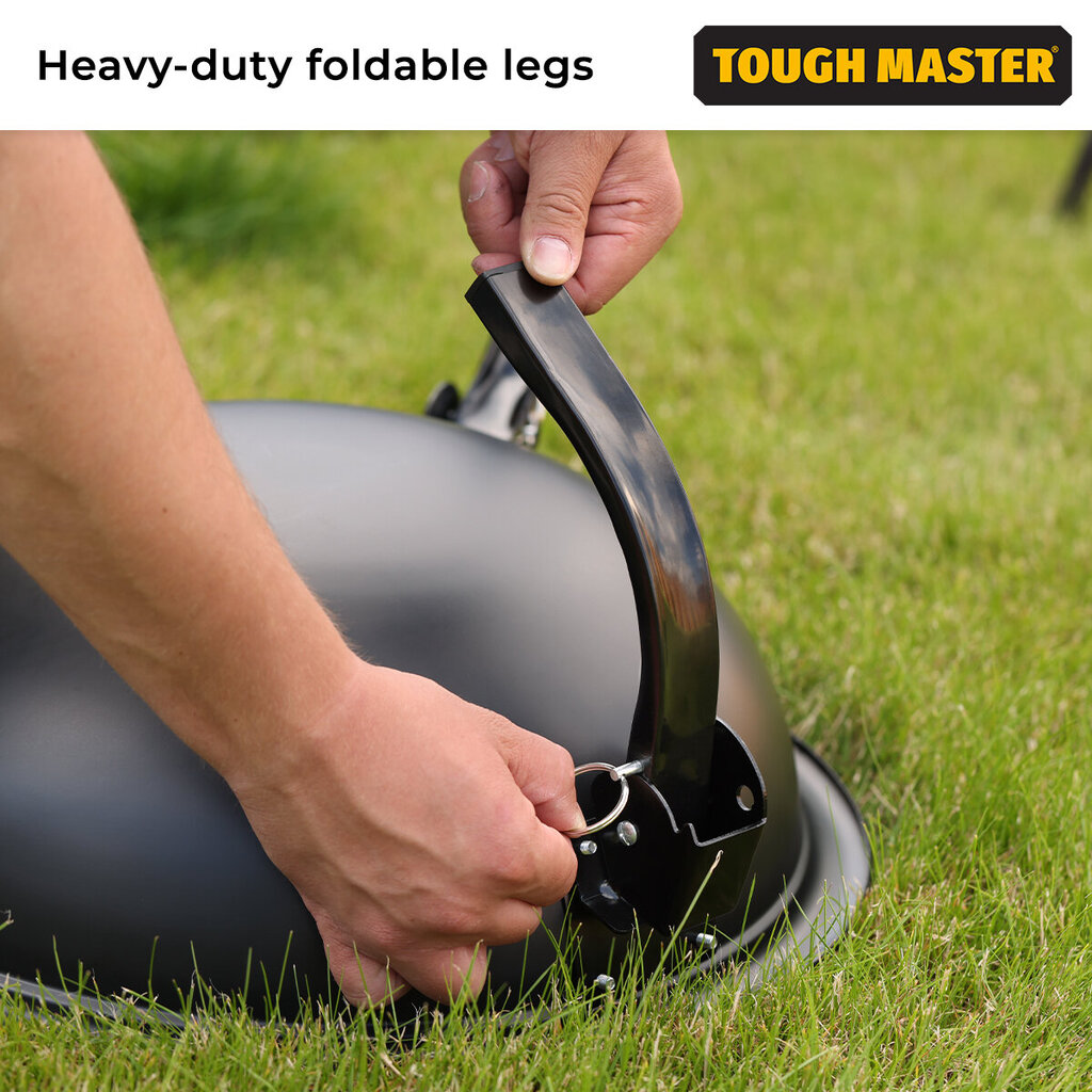 Kannettava hiiligrilli, BBQ 45cm Tough Master® TM-FPR17 hinta ja tiedot | Grillit | hobbyhall.fi