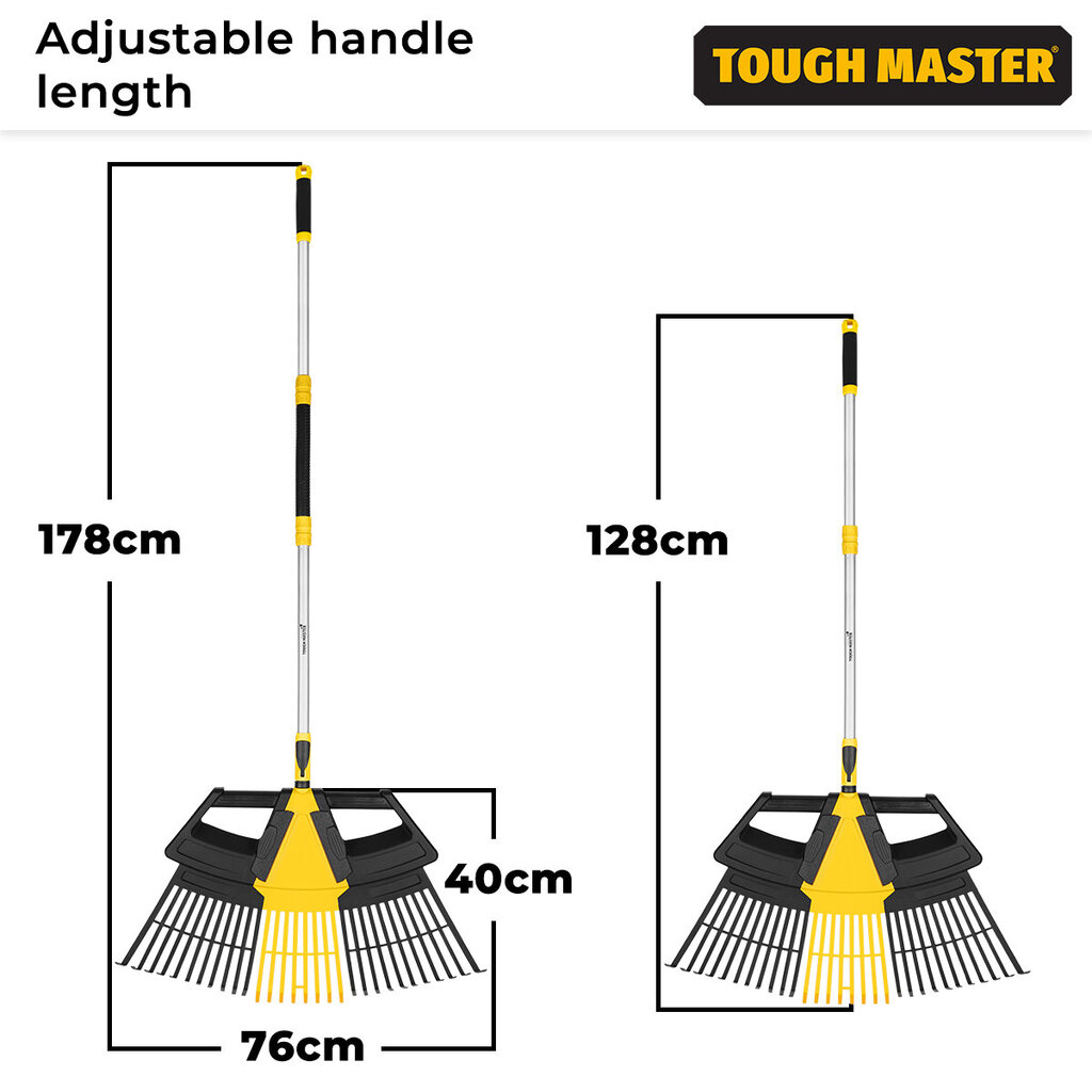 Harava 3in1 77cm Tough Master® TM-GLR31 hinta ja tiedot | Puutarhatyökalut | hobbyhall.fi