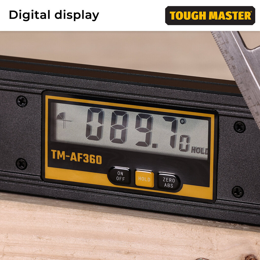Digitaalinen viivain 360° Tough Master® TM-AF360 hinta ja tiedot | Käsityökalut | hobbyhall.fi